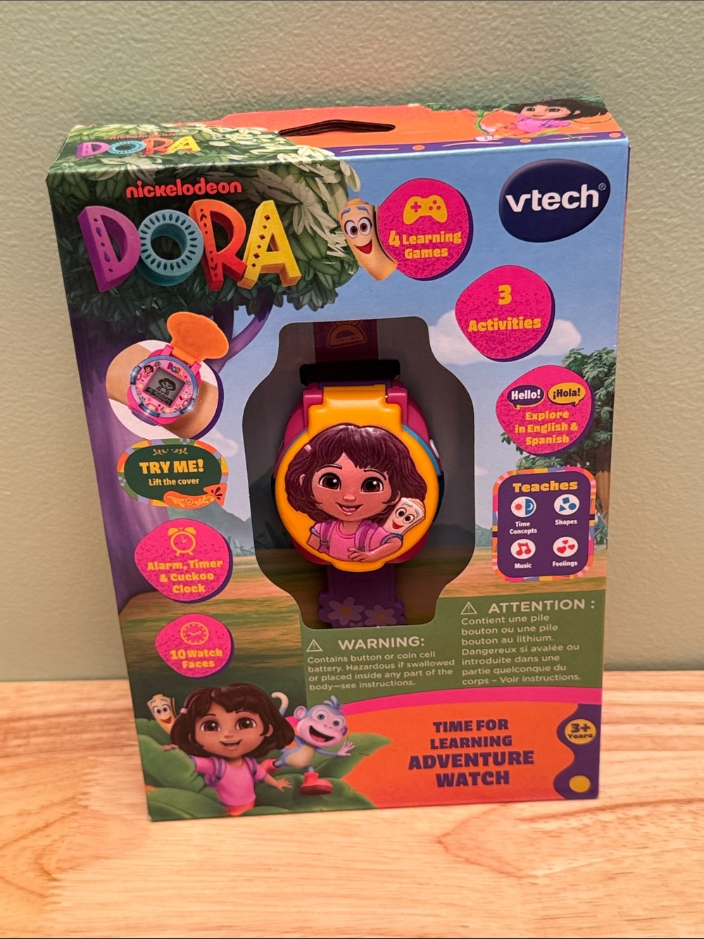 VTech Dora Learning Adventure Watch - Pink & Yellow